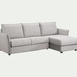 alinea Canapé Convertible|Canapé D'Angle*Canapé d'angle réversible convertible en tissu Sogno avec matelas densité 35kg/m3 - borie Gris