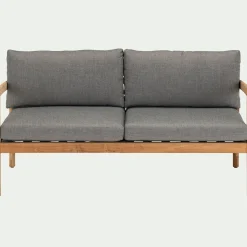 alinea Canapé Extérieur|Fauteuil De Jardin*Canapé de jardin en teck recyclé - (2 places) Gris