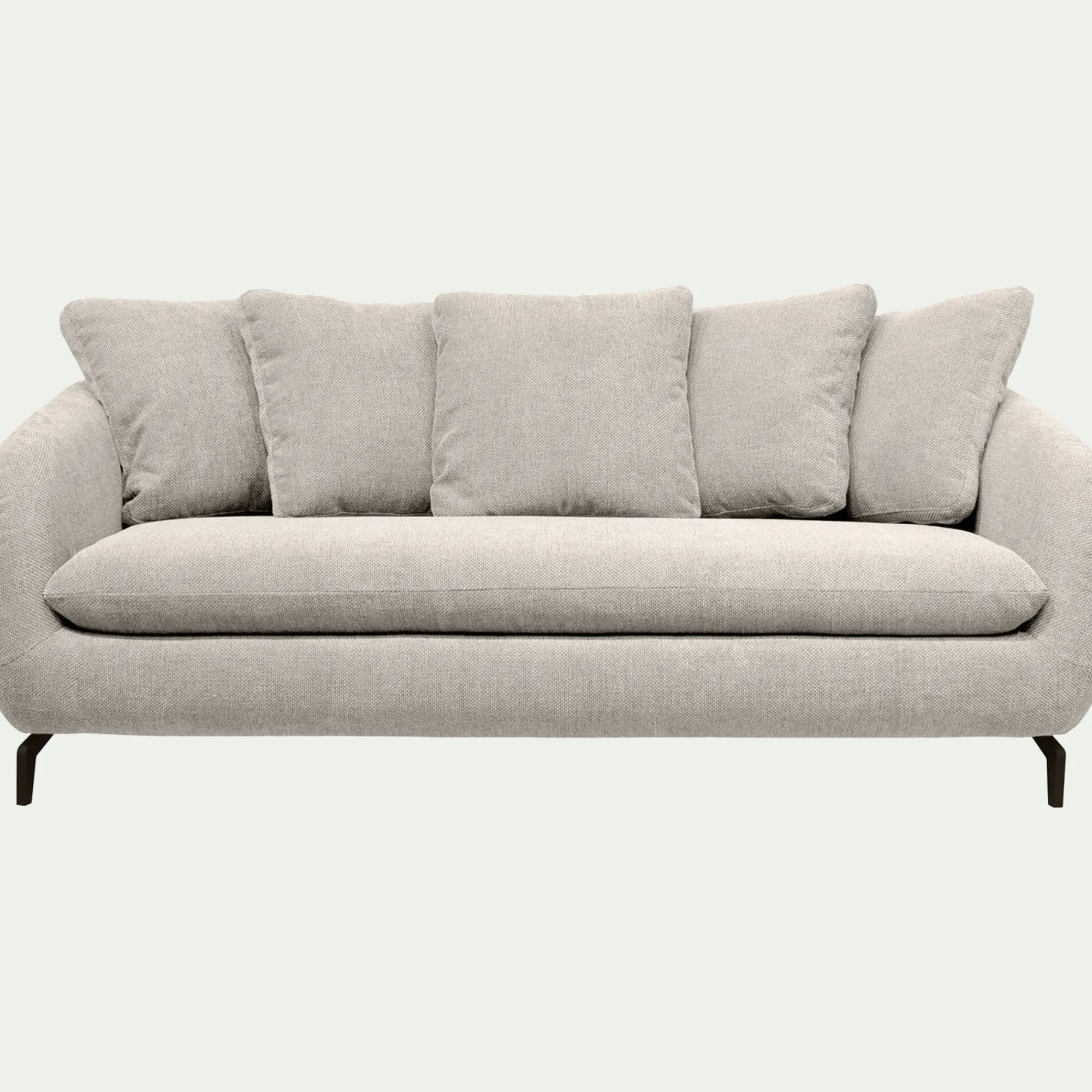 alinea Canapé 3 Places*Canapé fixe 3 places en tissu tramé - roucas Beige