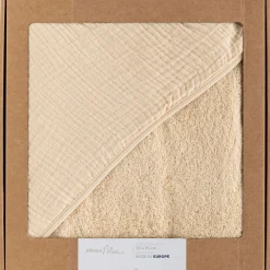 alinea Bureau Enfant|Linge Pour Bébé*Cape de bain en éponge bio 75x75cm - écru Beige
