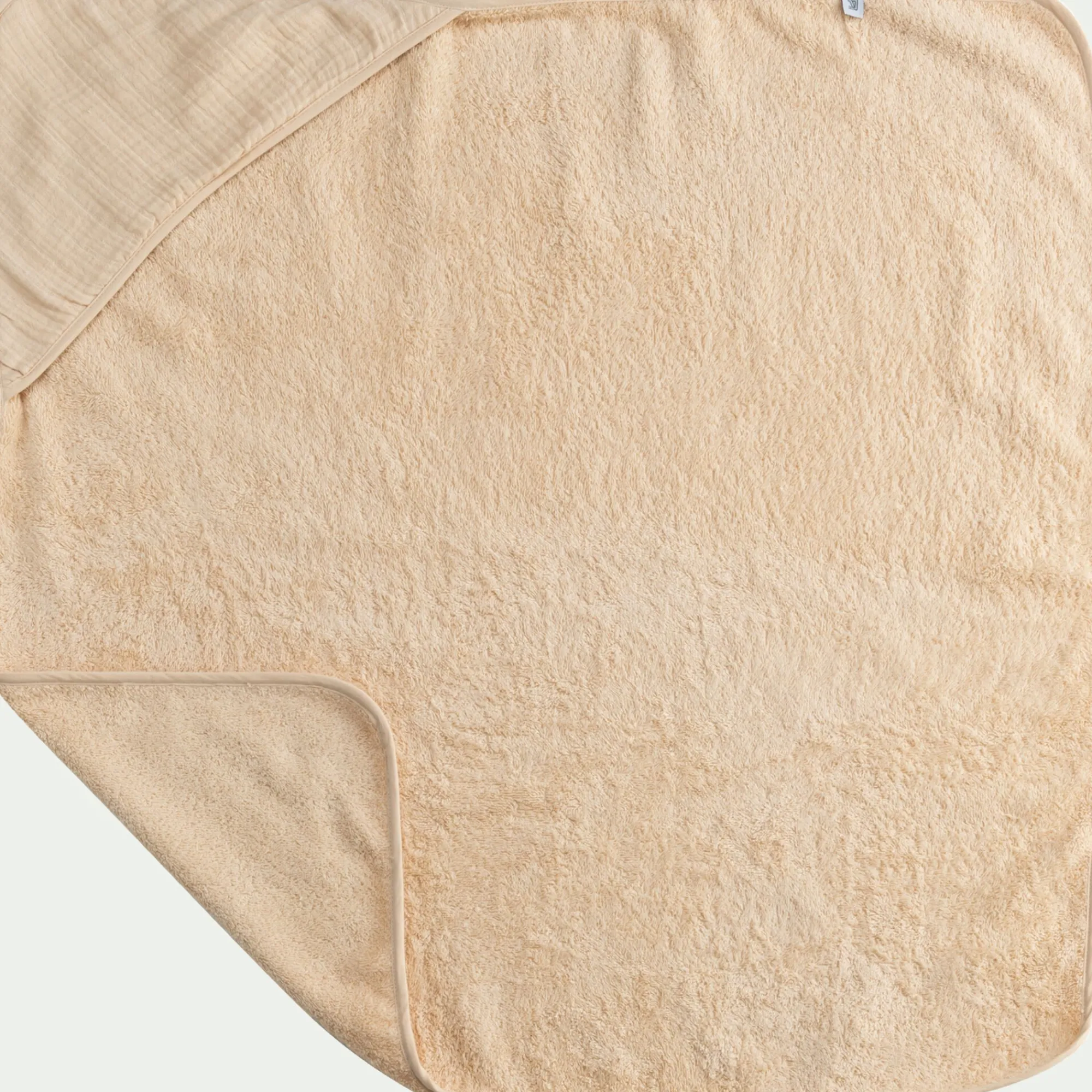 alinea Bureau Enfant|Linge Pour Bébé*Cape de bain en éponge bio 75x75cm - écru Beige