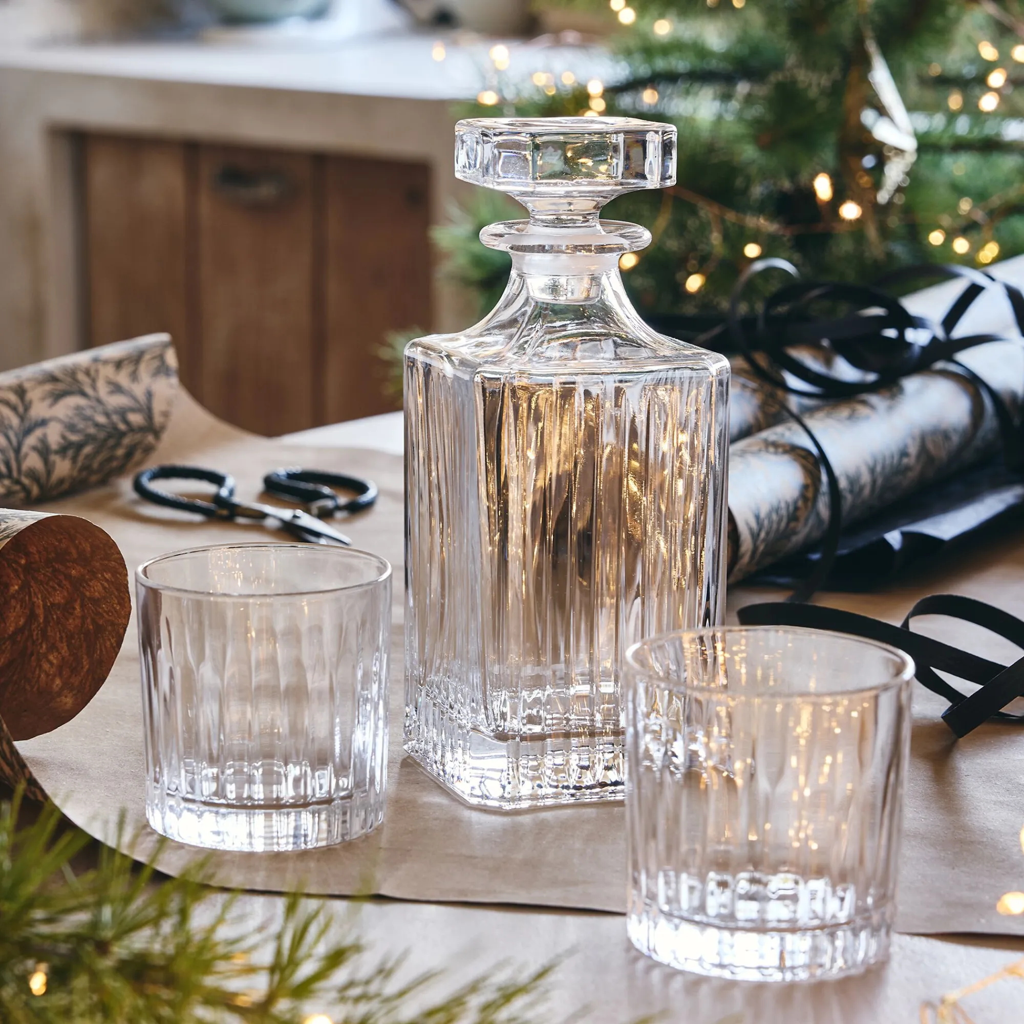 alinea Pichet, Bouteille En Verre Et Carafe|Verre Et Carafe De Noël*Carafe à whisky en cristal 75cl - Transparent