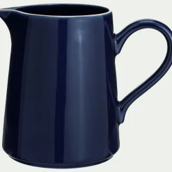 alinea Pichet, Bouteille En Verre Et Carafe*Carafe avec anse en grès 1,7L - Bleu