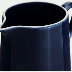alinea Pichet, Bouteille En Verre Et Carafe*Carafe avec anse en grès 1,7L - Bleu