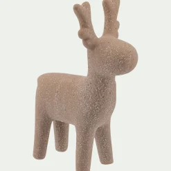 alinea Décoration De La Table De Noël|Objet Décoratif De Noël*Cerf à poser H18,5cm - (modèle aléatoire) Beige