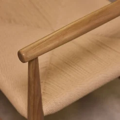 alinea Chaise De Salle À Manger*Chaise avec accoudoirs en bois de chêne - Naturel