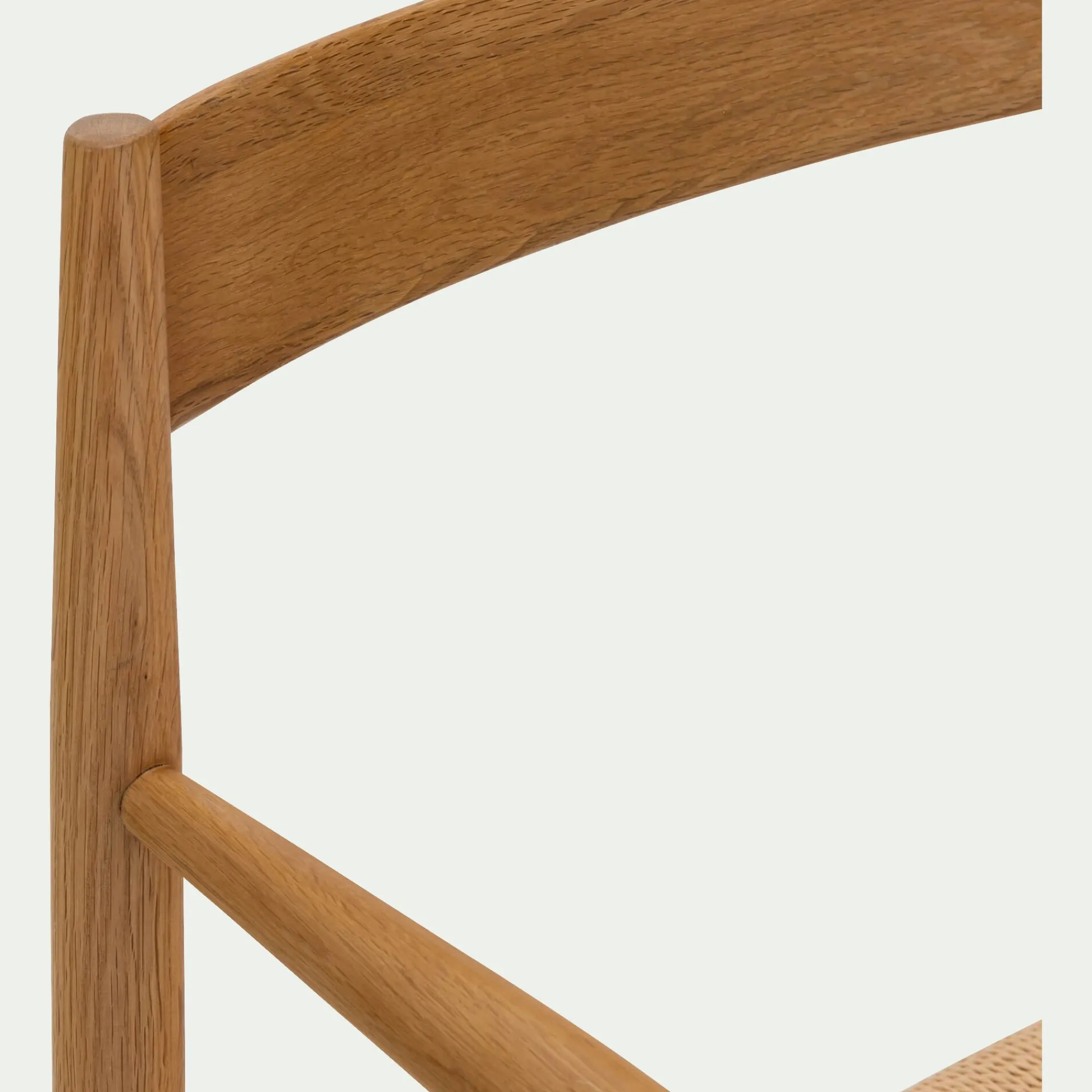 alinea Chaise De Salle À Manger*Chaise avec accoudoirs en bois de chêne - Naturel