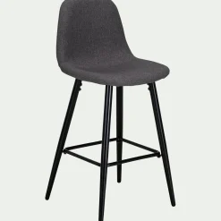 alinea Tabouret Haut De Bar*Chaise de bar - ardoise H66cm Gris