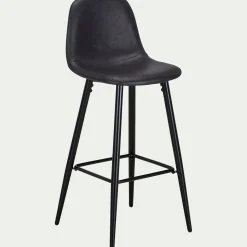 alinea Tabouret Haut De Bar*Chaise de bar - H75cm Noir