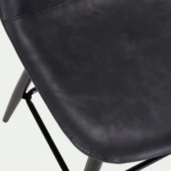 alinea Tabouret Haut De Bar*Chaise de bar - H75cm Noir