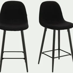 alinea Tabouret Haut De Bar*Chaise de bar - H66cm Noir