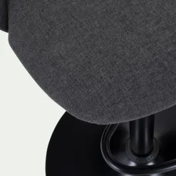 alinea Tabouret Haut De Bar*Chaise de bar en acier et tissu H63,5cm - Gris