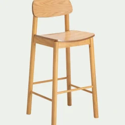 alinea Tabouret Haut De Bar*Chaise de bar en chêne et hévéa H105cm - Bois clair