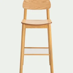 alinea Tabouret Haut De Bar*Chaise de bar en chêne et hévéa H105cm - Bois clair