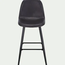 alinea Tabouret Haut De Bar*Chaise de bar en simili - H66cm Noir