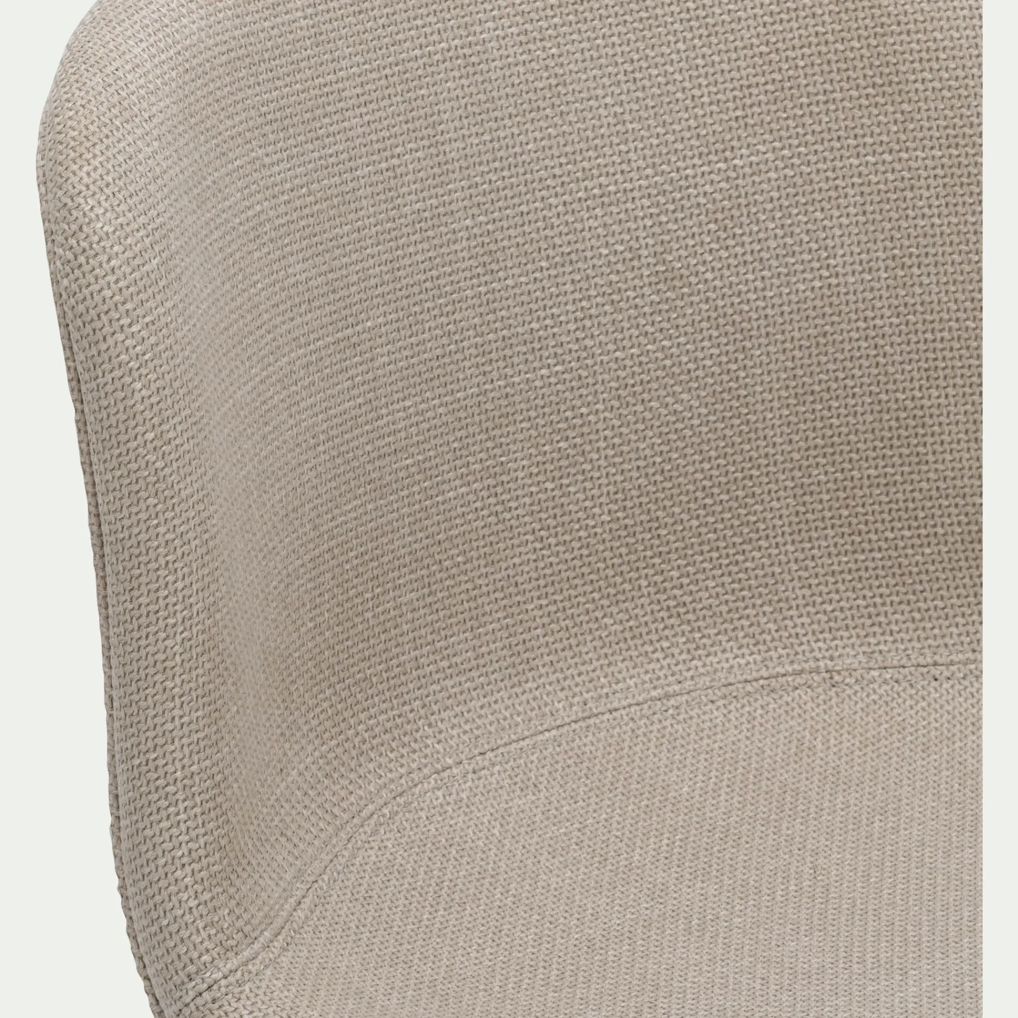 alinea Tabouret Haut De Bar*Chaise de bar en tissu H66cm - Beige