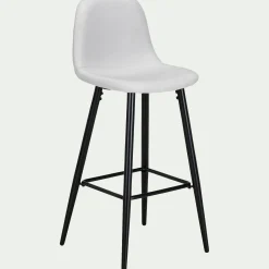 alinea Tabouret Haut De Bar*Chaise de bar H75cm - borie Gris