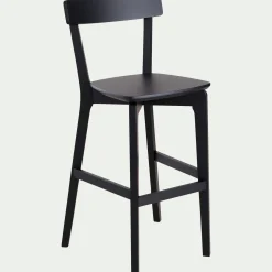 alinea Tabouret Haut De Bar*Chaise de bar H75cm - Noir