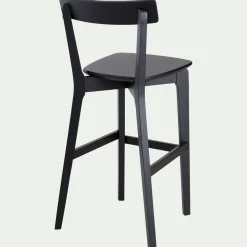 alinea Tabouret Haut De Bar*Chaise de bar H75cm - Noir