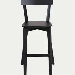 alinea Tabouret Haut De Bar*Chaise de bar H75cm - Noir