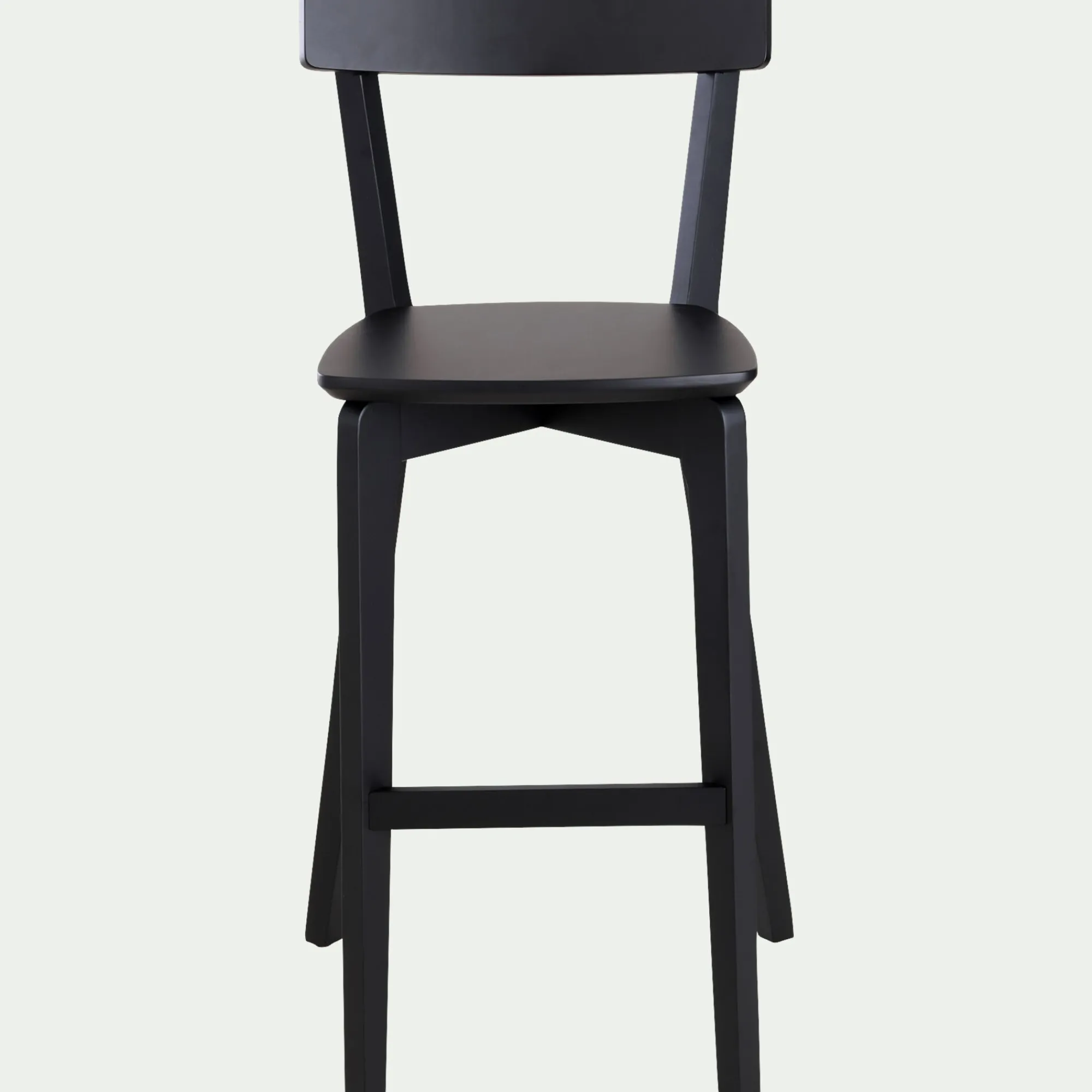 alinea Tabouret Haut De Bar*Chaise de bar H75cm - Noir