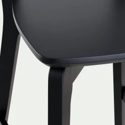 alinea Tabouret Haut De Bar*Chaise de bar H75cm - Noir