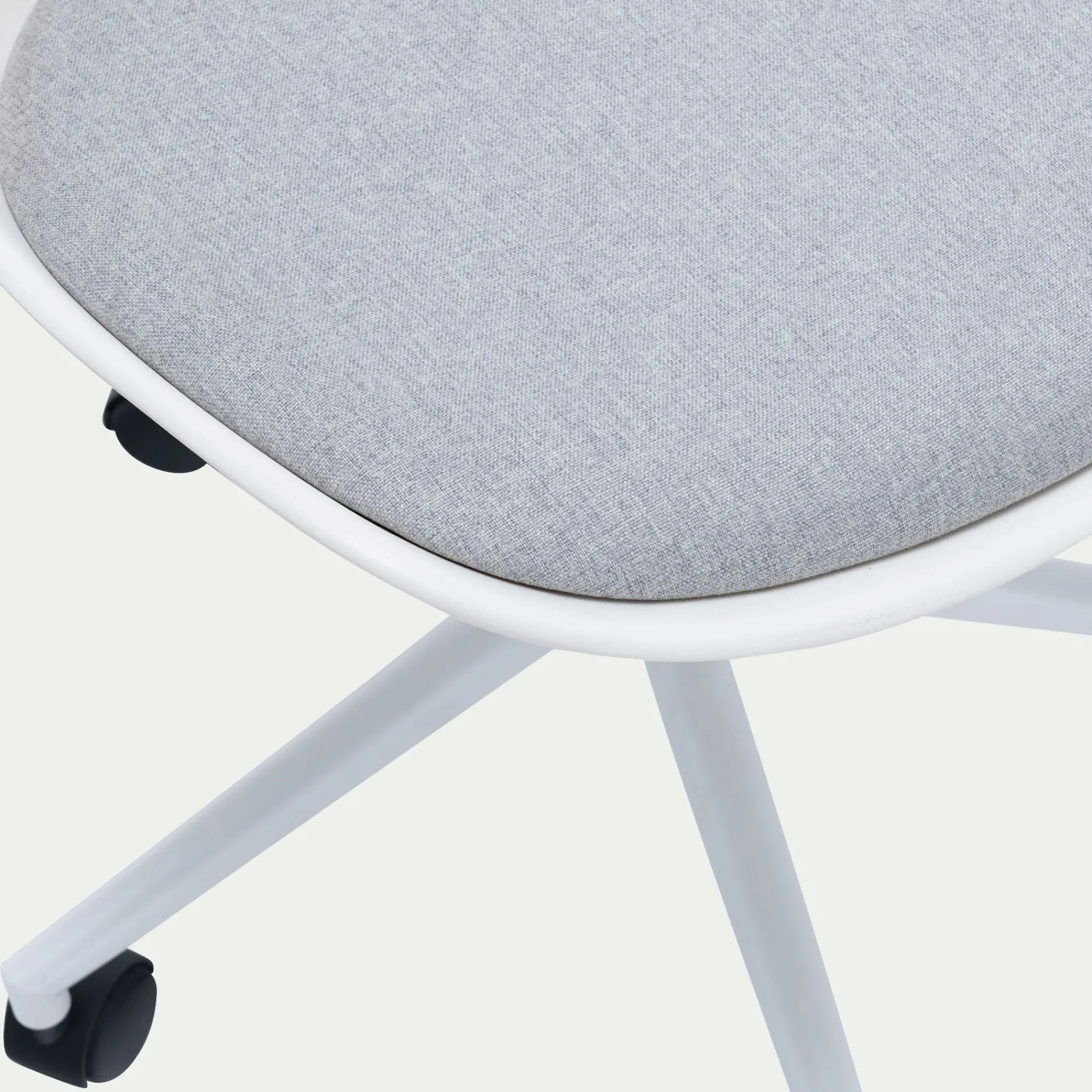 alinea Table Et Chaise Enfant*Chaise de bureau dactylo en tissu à roulettes - Blanc