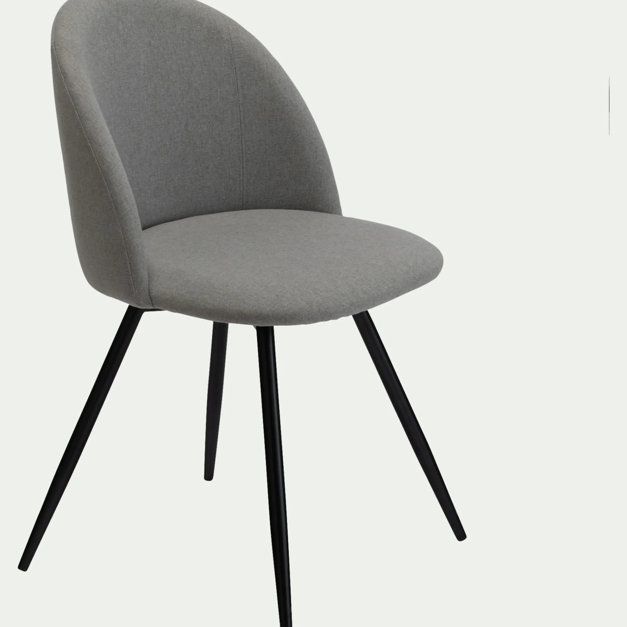 alinea Chaise De Salle À Manger*Chaise de bureau en tissu - vésuve Gris