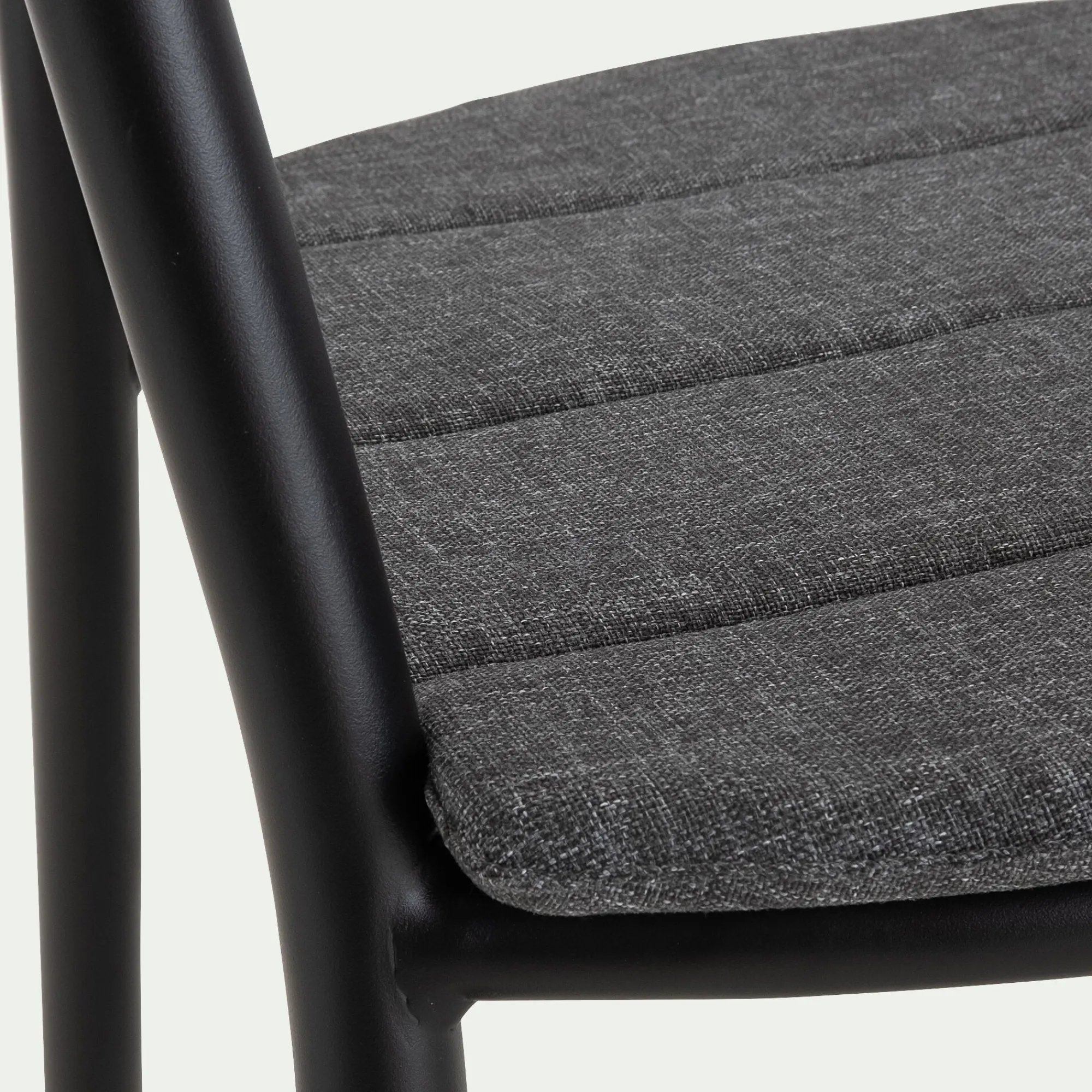 alinea Chaise De Jardin*Chaise de jardin avec accoudoirs en aluminium - noir