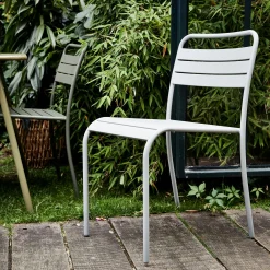 alinea Chaise De Jardin*Chaise de jardin empilable en acier - gris vesuve Gris vésuve