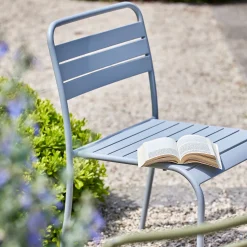 alinea Chaise De Jardin*Chaise de jardin empilable en acier - gris vesuve Gris vésuve