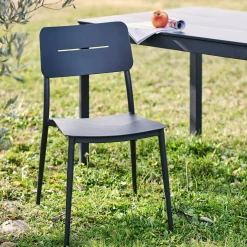 alinea Chaise De Jardin|Chaise De Salle À Manger*Chaise de jardin empilable en aluminium - Noir
