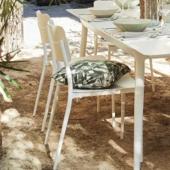 alinea Chaise De Jardin|Chaise De Salle À Manger*Chaise de jardin empilable en aluminium - Blanc