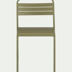 alinea Chaise De Jardin*Chaise de jardin empilable en acier - kaki Vert