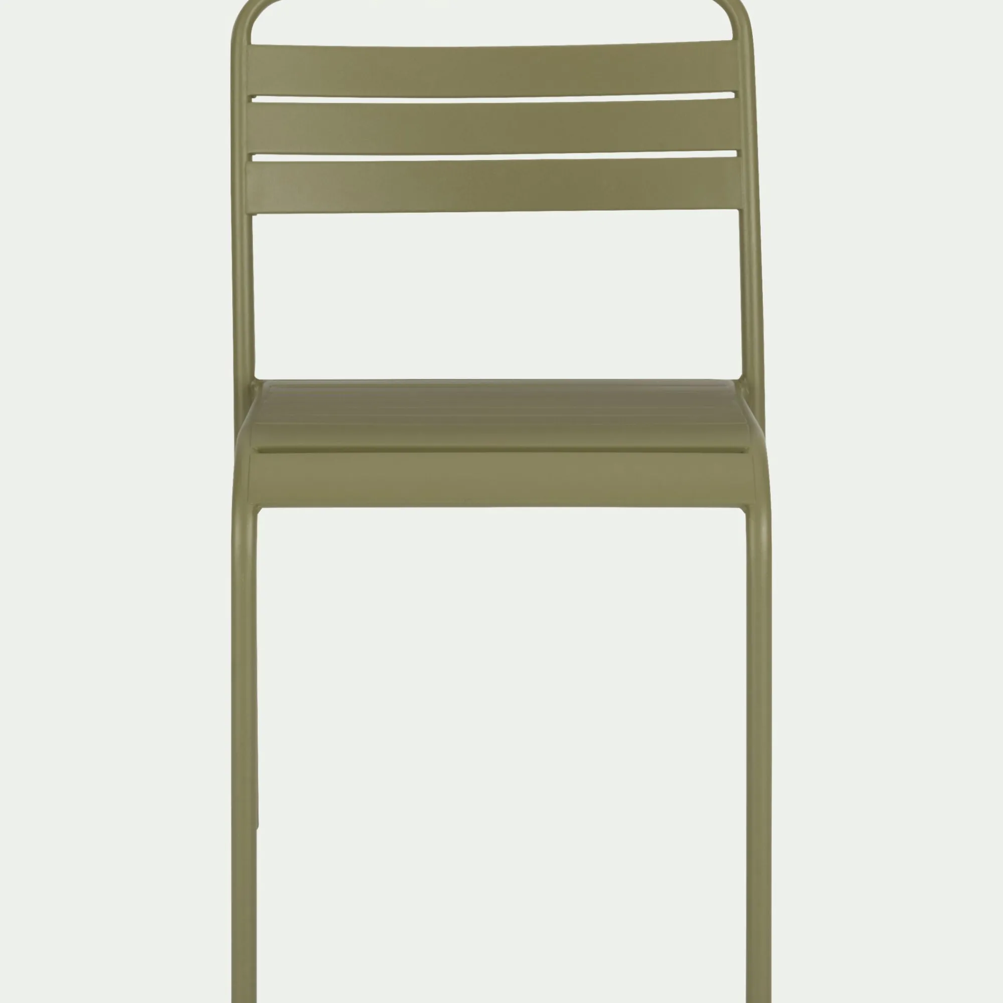alinea Chaise De Jardin*Chaise de jardin empilable en acier - kaki Vert