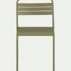 alinea Chaise De Jardin*Chaise de jardin empilable en acier - kaki Vert