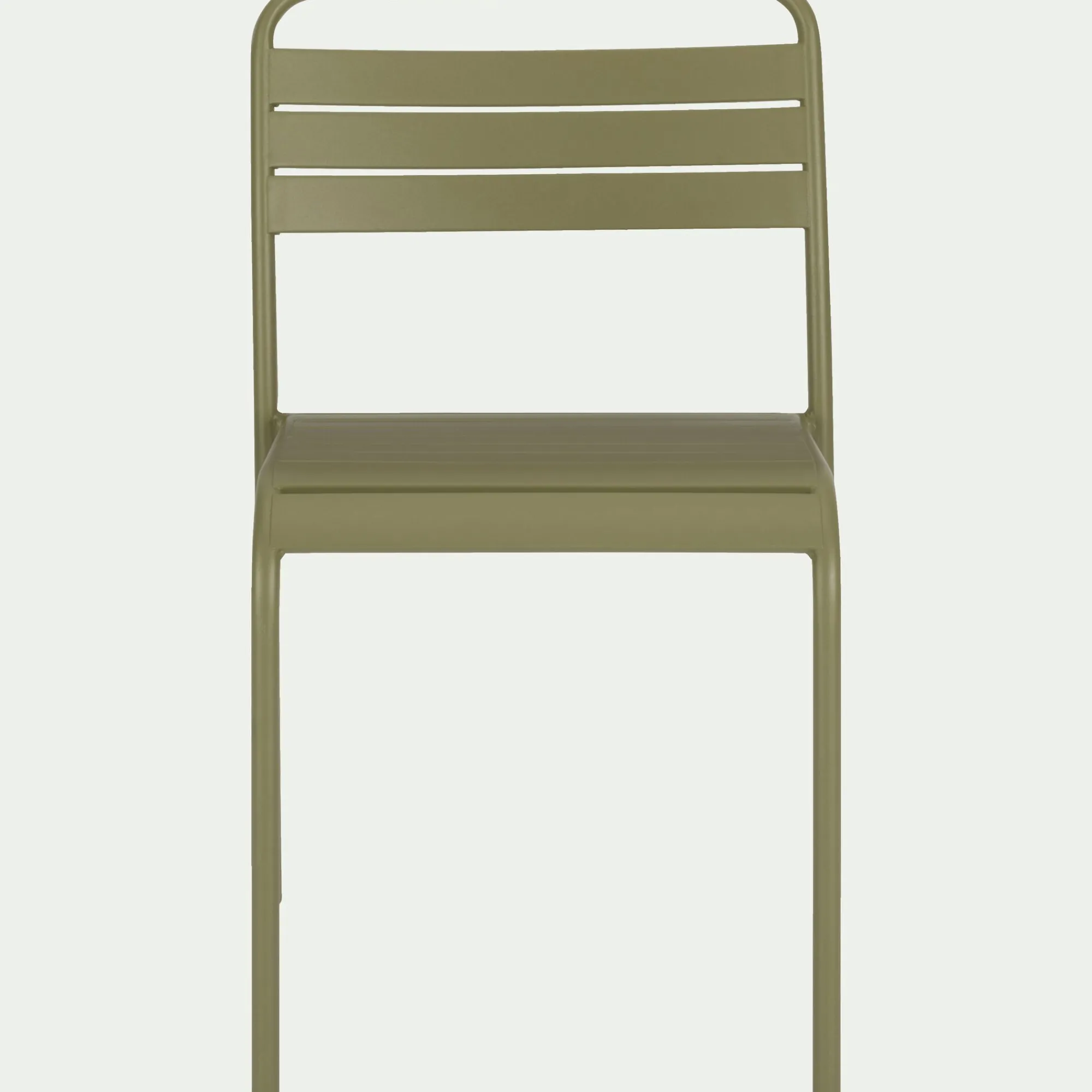 alinea Chaise De Jardin*Chaise de jardin empilable en acier - kaki Vert