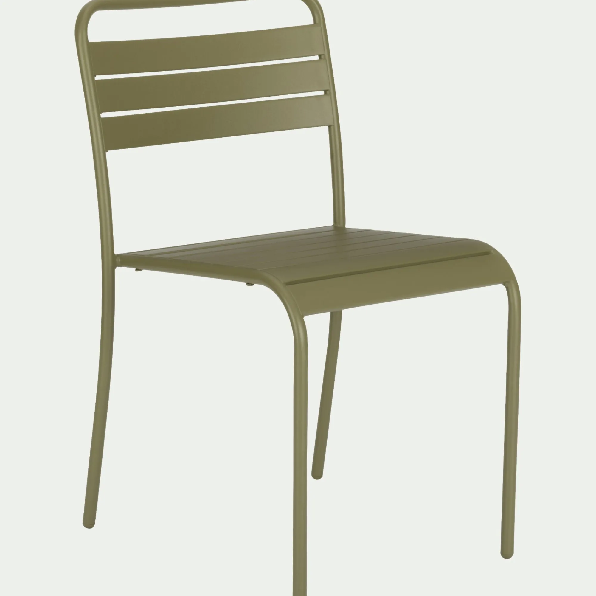 alinea Chaise De Jardin*Chaise de jardin empilable en acier - kaki Vert