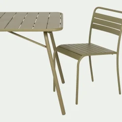 alinea Chaise De Jardin*Chaise de jardin empilable en acier - kaki Vert