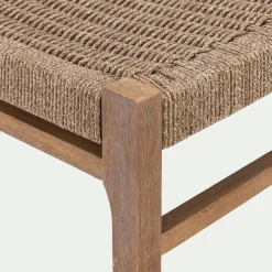 alinea Chaise De Jardin|Chaise De Salle À Manger*Chaise de jardin en acacia et assise en corde - Bois foncé