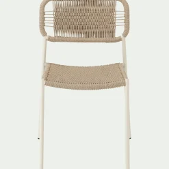 alinea Chaise De Jardin*Chaise de jardin en acier et cordage - beige