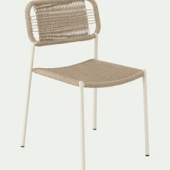 alinea Chaise De Jardin*Chaise de jardin en acier et cordage - beige