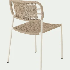 alinea Chaise De Jardin*Chaise de jardin en acier et cordage - beige