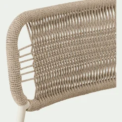 alinea Chaise De Jardin*Chaise de jardin en acier et cordage - beige