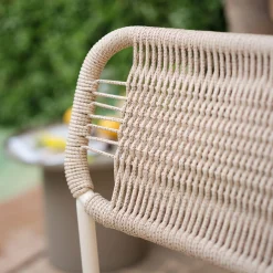 alinea Chaise De Jardin*Chaise de jardin en acier et cordage - beige