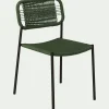 alinea Chaise De Jardin*Chaise de jardin en acier et cordage - vert