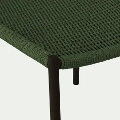 alinea Chaise De Jardin*Chaise de jardin en acier et cordage - vert