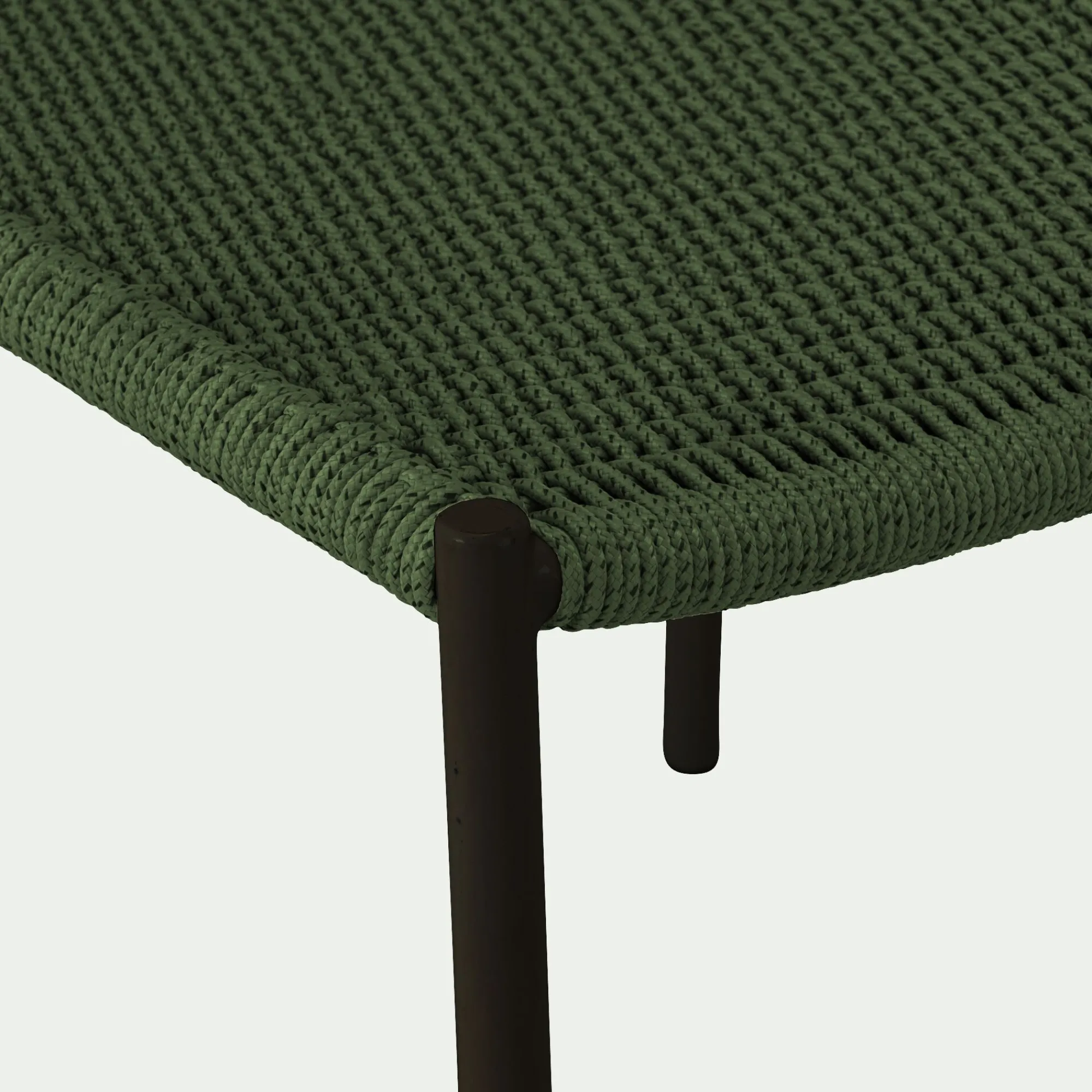 alinea Chaise De Jardin*Chaise de jardin en acier et cordage - vert