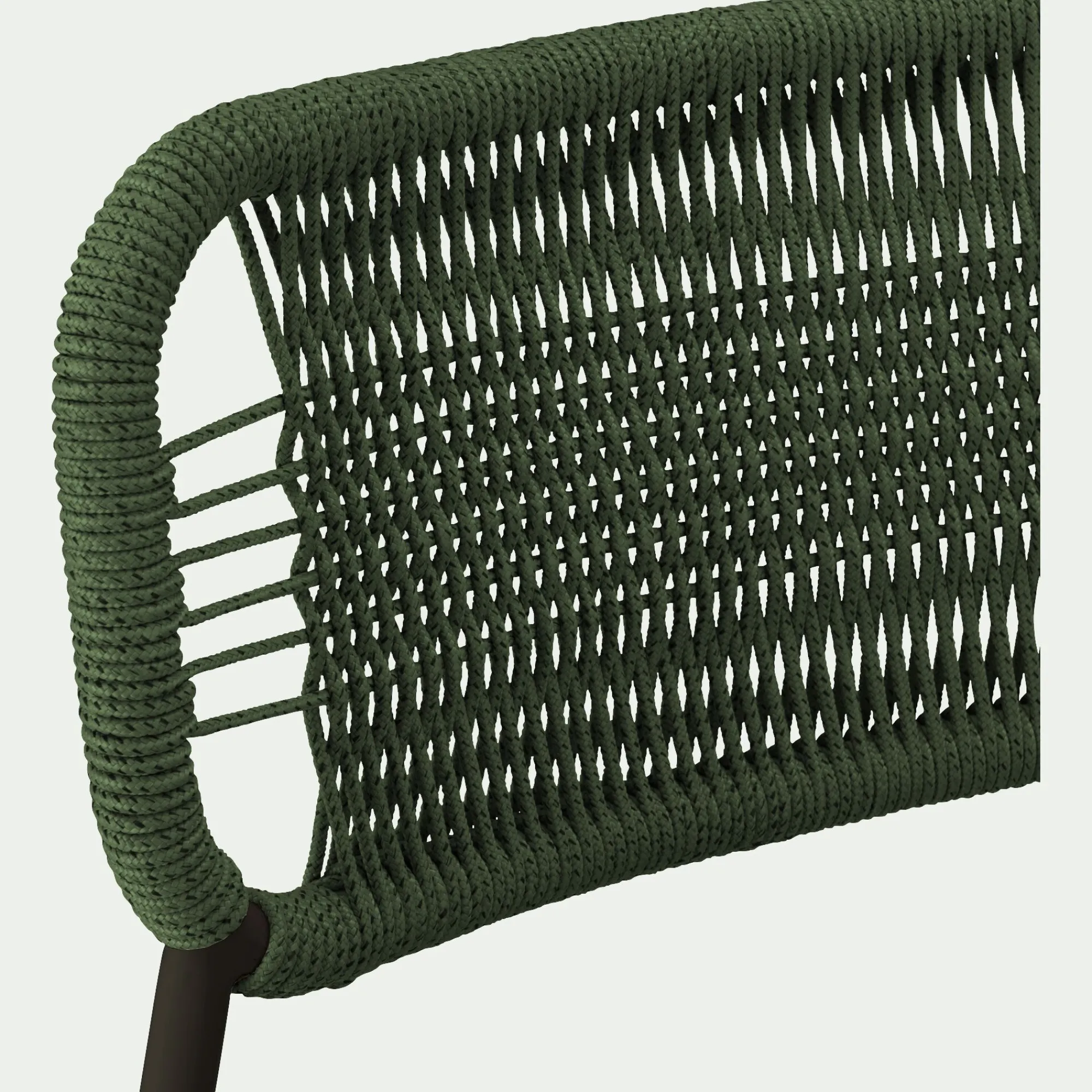 alinea Chaise De Jardin*Chaise de jardin en acier et cordage - vert
