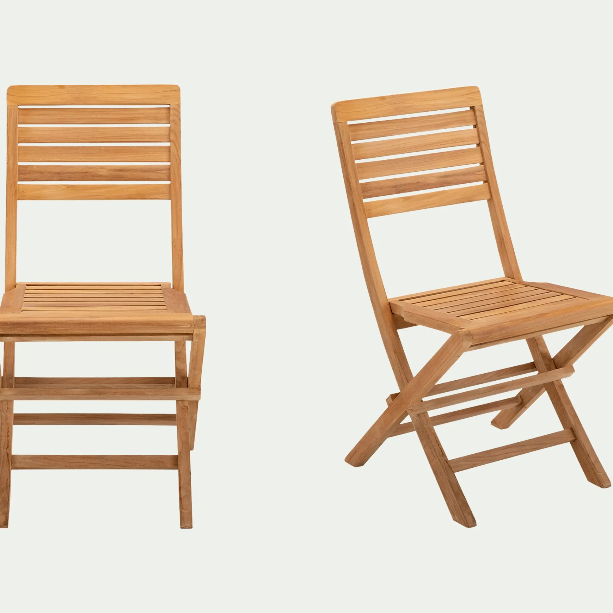 alinea Chaise De Jardin*Chaise de jardin pliante en teck - Bois clair